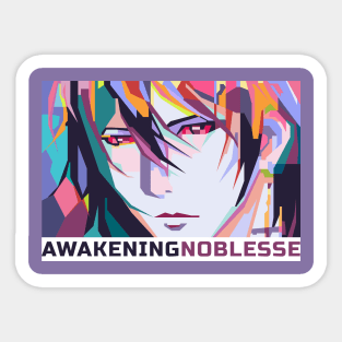 Abstract Awakening Noblesse Lover in WPAP Sticker